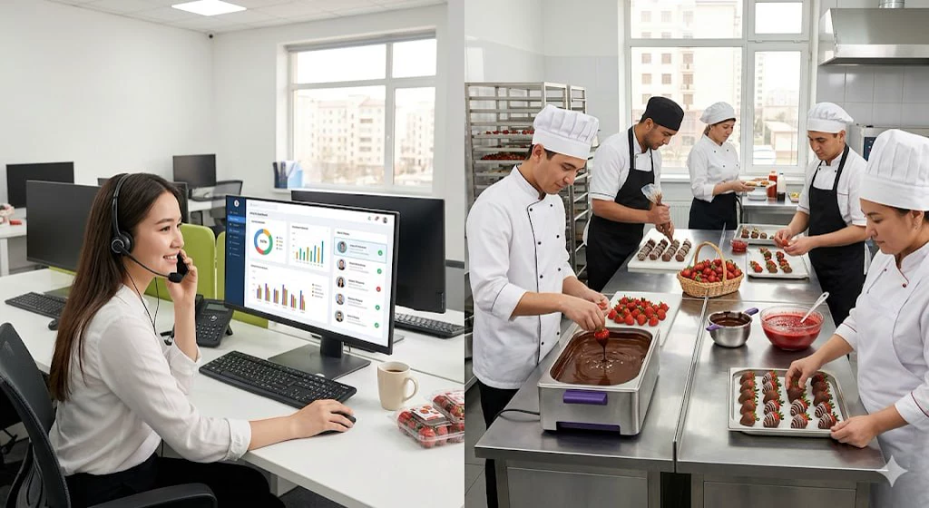 Strawberry House jamoasiga operator va qandolatchi kerak