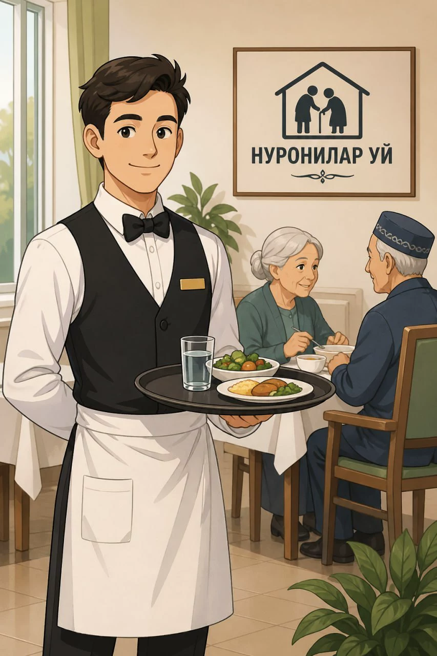 Ofitsiant lavozimi uchun ish (nuronilar uy) Yunusobod-19 kvartal