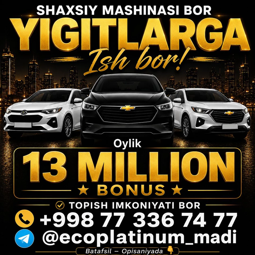 Toshkent shahrida yashovchi yigitlar uchun