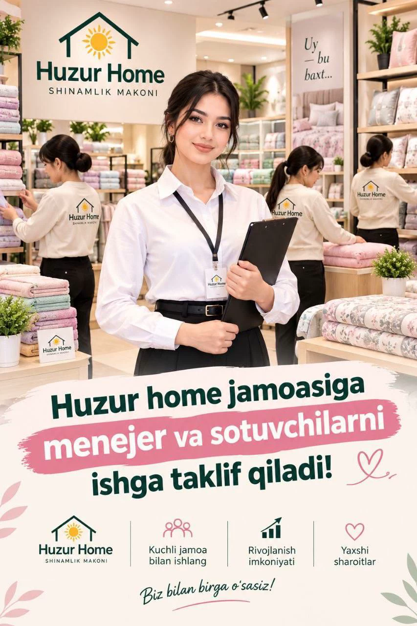 Menejer, kassir, sotuvchi